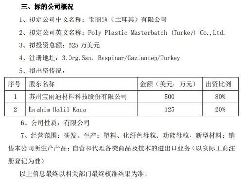 寶麗迪設立土耳其子公司 供應鏈全球化布局的戰略棋局